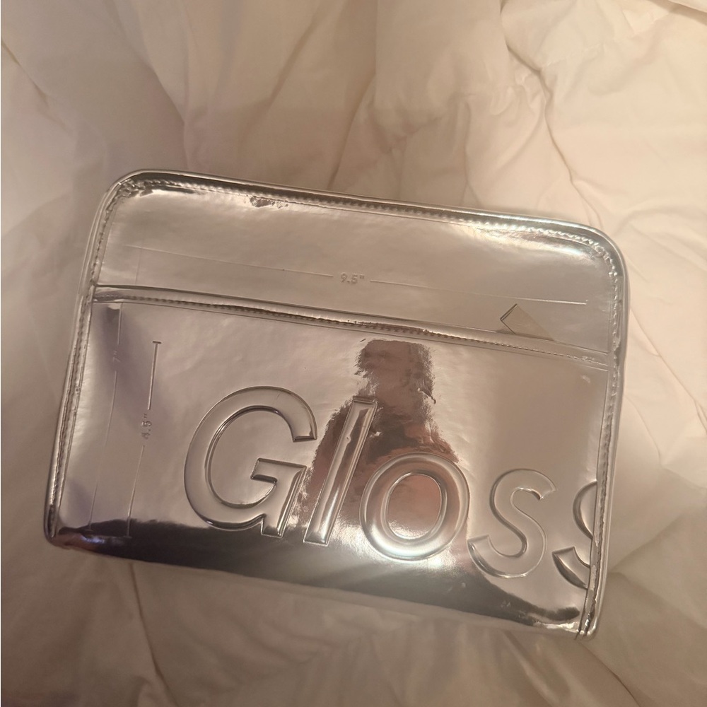 Glossier Chrome Makeup Bag
